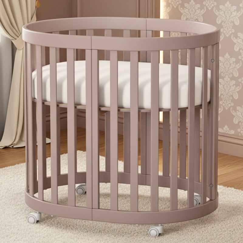 Dětská postýlka Mikko Gekko Kids + kvalitní matrace a kolečka. Cappuccino.